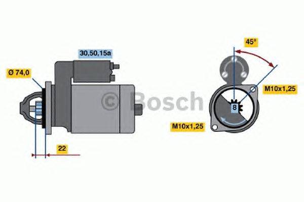 Стартер BOSCH 0 986 012 861