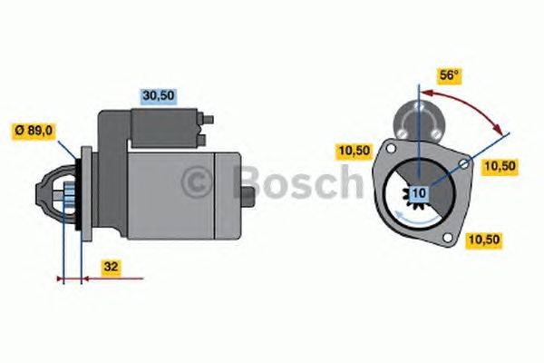 Стартер BOSCH 0 986 012 350