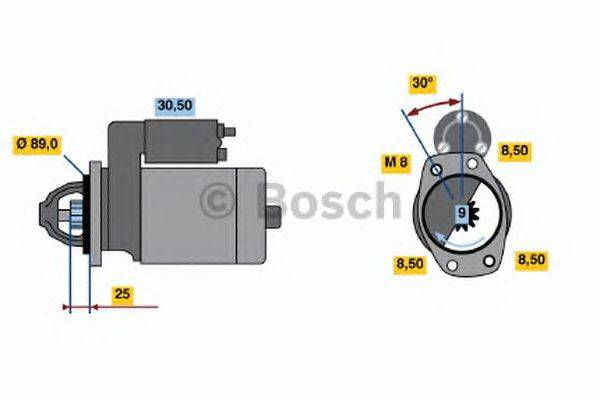 Стартер BOSCH 0 986 013 811