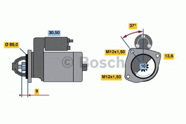 Стартер BOSCH 0 986 014 101