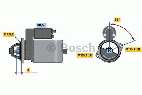 Стартер BOSCH 1599