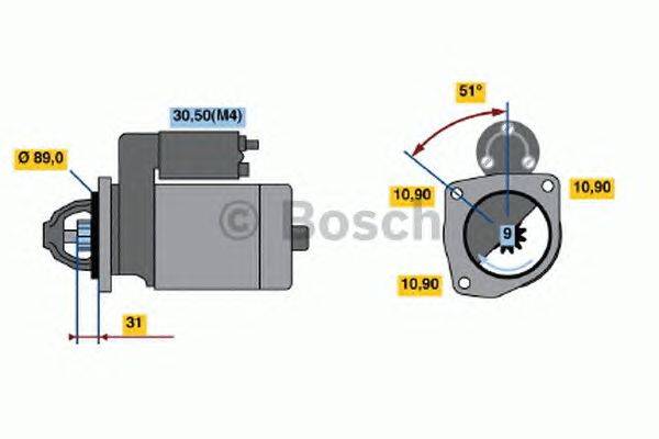 Стартер BOSCH 2100