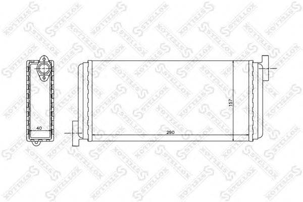 Теплообменник, отопление салона STELLOX 10-35049-SX