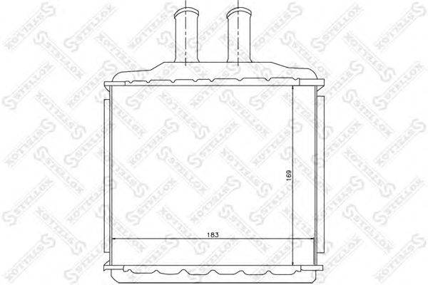 Теплообменник, отопление салона STELLOX 10-35105-SX