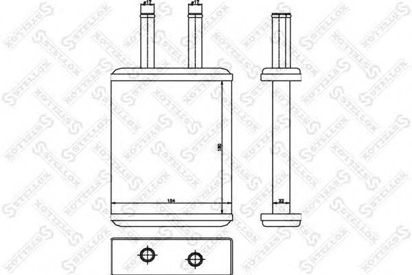 Теплообменник, отопление салона STELLOX 10-35226-SX