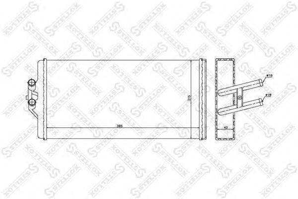 Теплообменник, отопление салона STELLOX 10-35232-SX