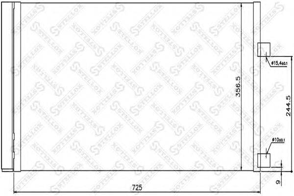 Конденсатор, кондиционер STELLOX 10-45400-SX