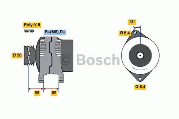 Генератор BOSCH 0986039170