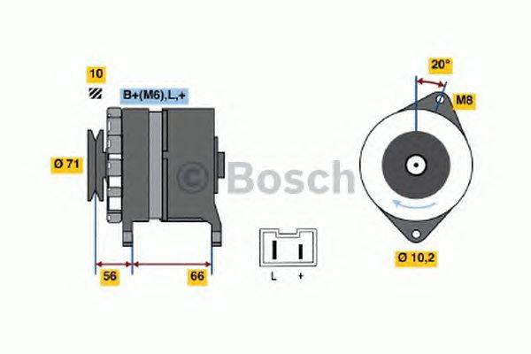 Генератор BOSCH 0 986 039 971