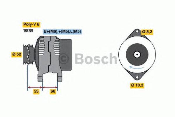 Генератор BOSCH 0 986 041 371