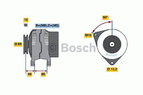 Генератор BOSCH 0 986 041 980