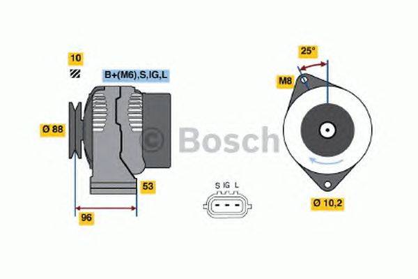 Генератор BOSCH 0986045881