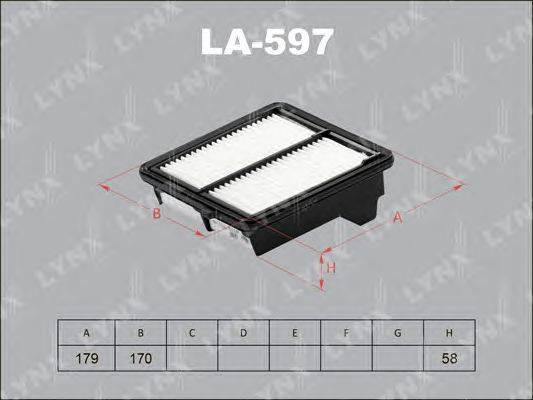 Воздушный фильтр LYNXauto LA-597