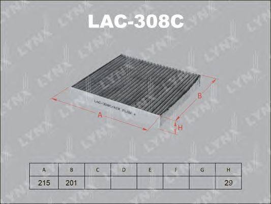 Фильтр, воздух во внутренном пространстве LYNXauto LAC-308C
