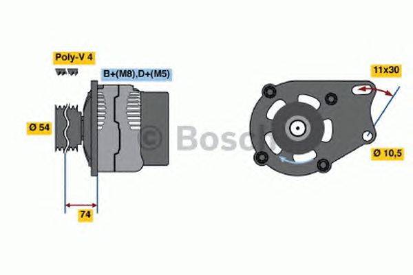 Генератор BOSCH 4863