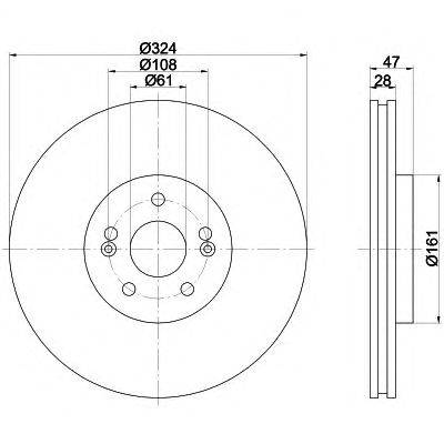 Тормозной диск HELLA PAGID 8DD 355 109-351