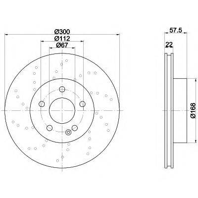 Тормозной диск HELLA PAGID 8DD 355 110-151