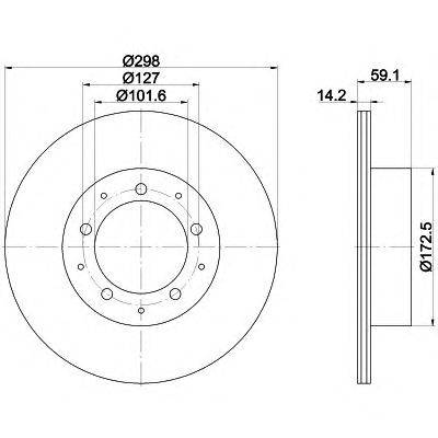 Тормозной диск HELLA PAGID 8DD355117271