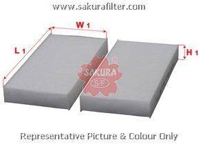 Фильтр, воздух во внутренном пространстве SAKURA  Automotive CA-1601