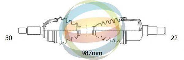 Приводной вал ODM-MULTIPARTS 18-232110