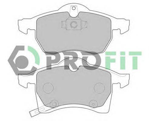 Комплект тормозных колодок, дисковый тормоз PROFIT 5000-1295