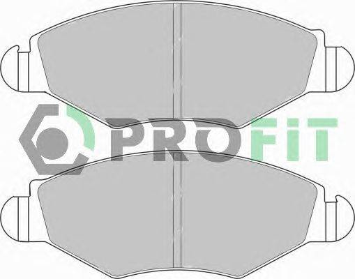 Комплект тормозных колодок, дисковый тормоз PROFIT 50001378
