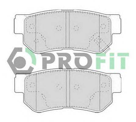 Комплект тормозных колодок, дисковый тормоз PROFIT 5000-1606