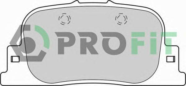 Комплект тормозных колодок, дисковый тормоз PROFIT 50001686