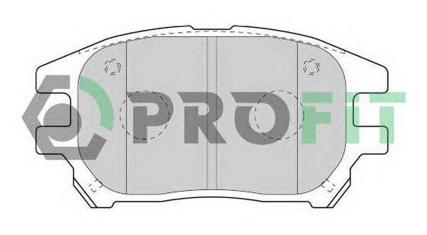 Комплект тормозных колодок, дисковый тормоз PROFIT 5000-1697 C