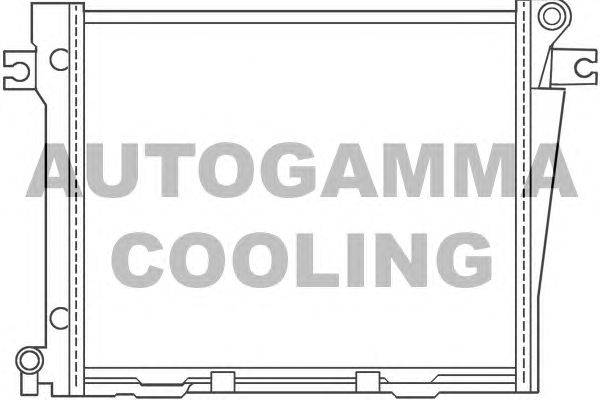 Радиатор, охлаждение двигателя AUTOGAMMA 100104