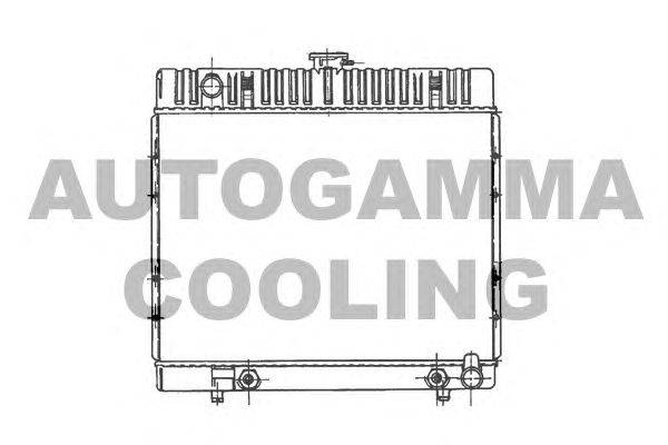 Радиатор, охлаждение двигателя AUTOGAMMA 100533