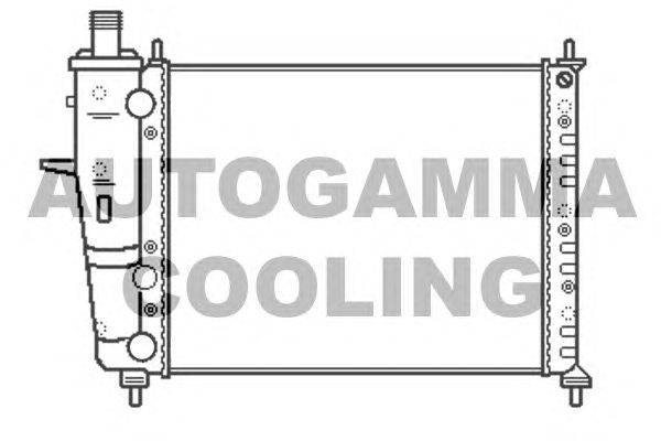 Радиатор, охлаждение двигателя AUTOGAMMA 101180