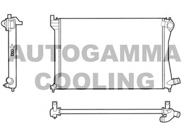 Радиатор, охлаждение двигателя AUTOGAMMA 101345