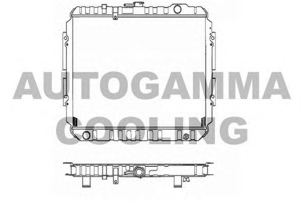Радиатор, охлаждение двигателя AUTOGAMMA 102128
