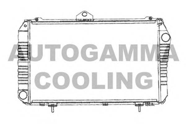 Радиатор, охлаждение двигателя AUTOGAMMA 102976