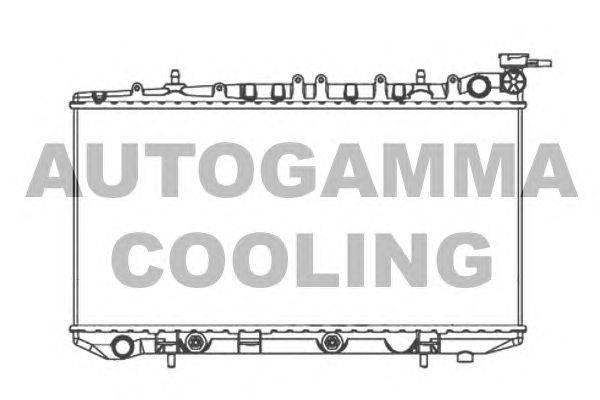 Радиатор, охлаждение двигателя AUTOGAMMA 103973