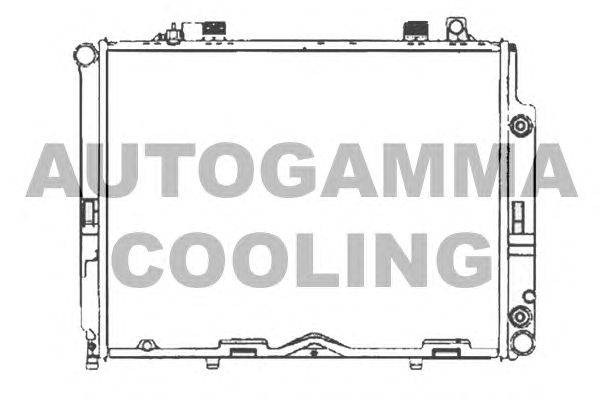 Радиатор, охлаждение двигателя AUTOGAMMA 104133