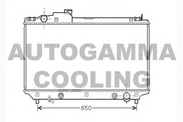Радиатор, охлаждение двигателя AUTOGAMMA 104283
