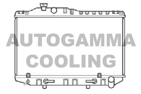 Радиатор, охлаждение двигателя AUTOGAMMA 104725