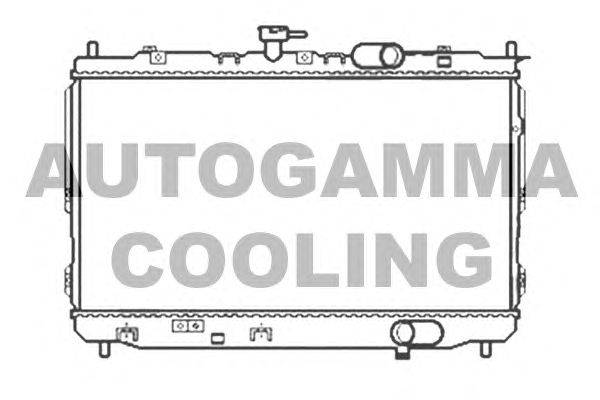 Радиатор, охлаждение двигателя AUTOGAMMA 104926