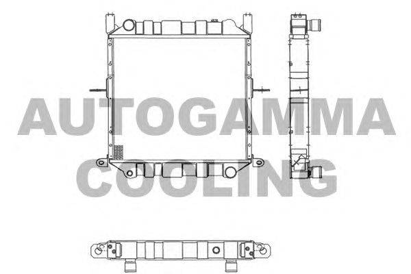 Радиатор, охлаждение двигателя AUTOGAMMA 105290