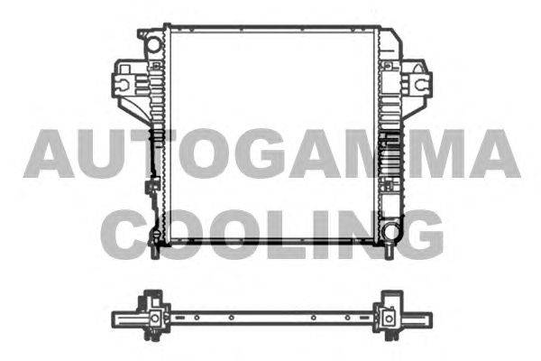Радиатор, охлаждение двигателя AUTOGAMMA 105487