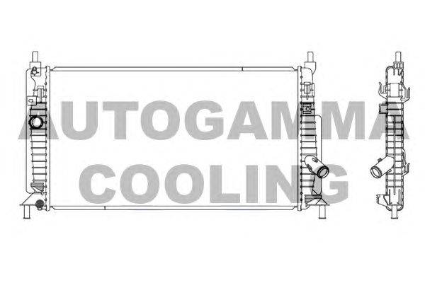 Радиатор, охлаждение двигателя AUTOGAMMA 105903