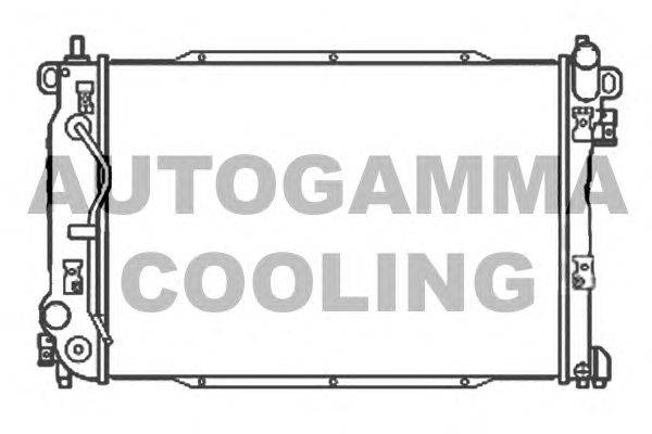 Радиатор, охлаждение двигателя AUTOGAMMA 107205