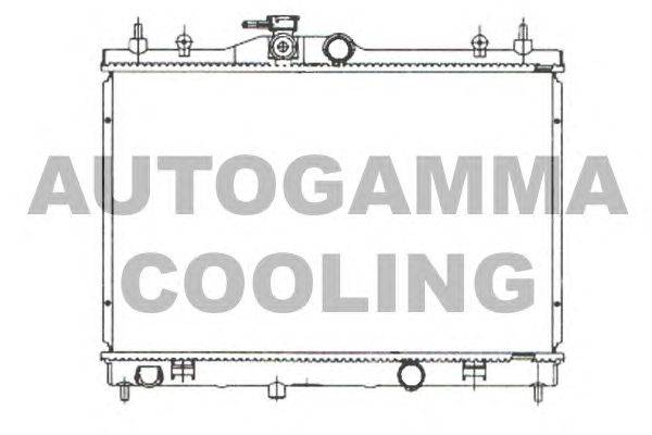 Радиатор, охлаждение двигателя AUTOGAMMA 107230