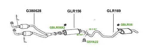 Система выпуска ОГ GT Exhaust 1014