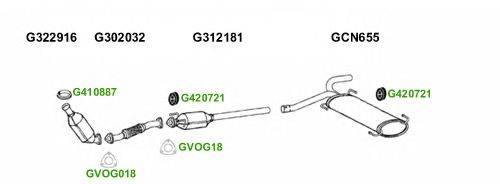 Система выпуска ОГ GT Exhaust 10411