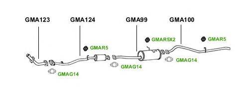 Система выпуска ОГ GT Exhaust 1097