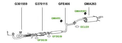 Система выпуска ОГ GT Exhaust 1101