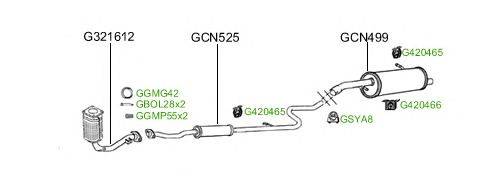Система выпуска ОГ GT Exhaust 124